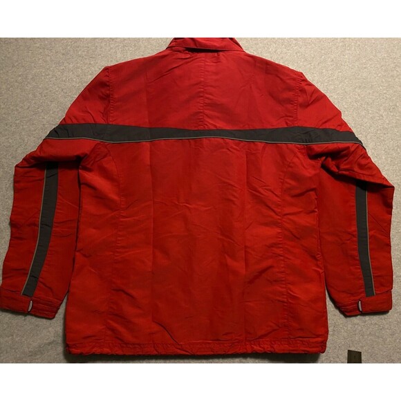 L.L. Bean Jacket Womens Medium Red Black 100% Nylon Long Sleeve Outdoor Full-Zip - Picture 11 of 16